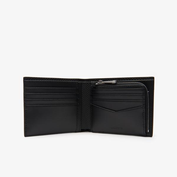 Lacoste Men's Chantaco Piqué Leather 8 Card Wallet