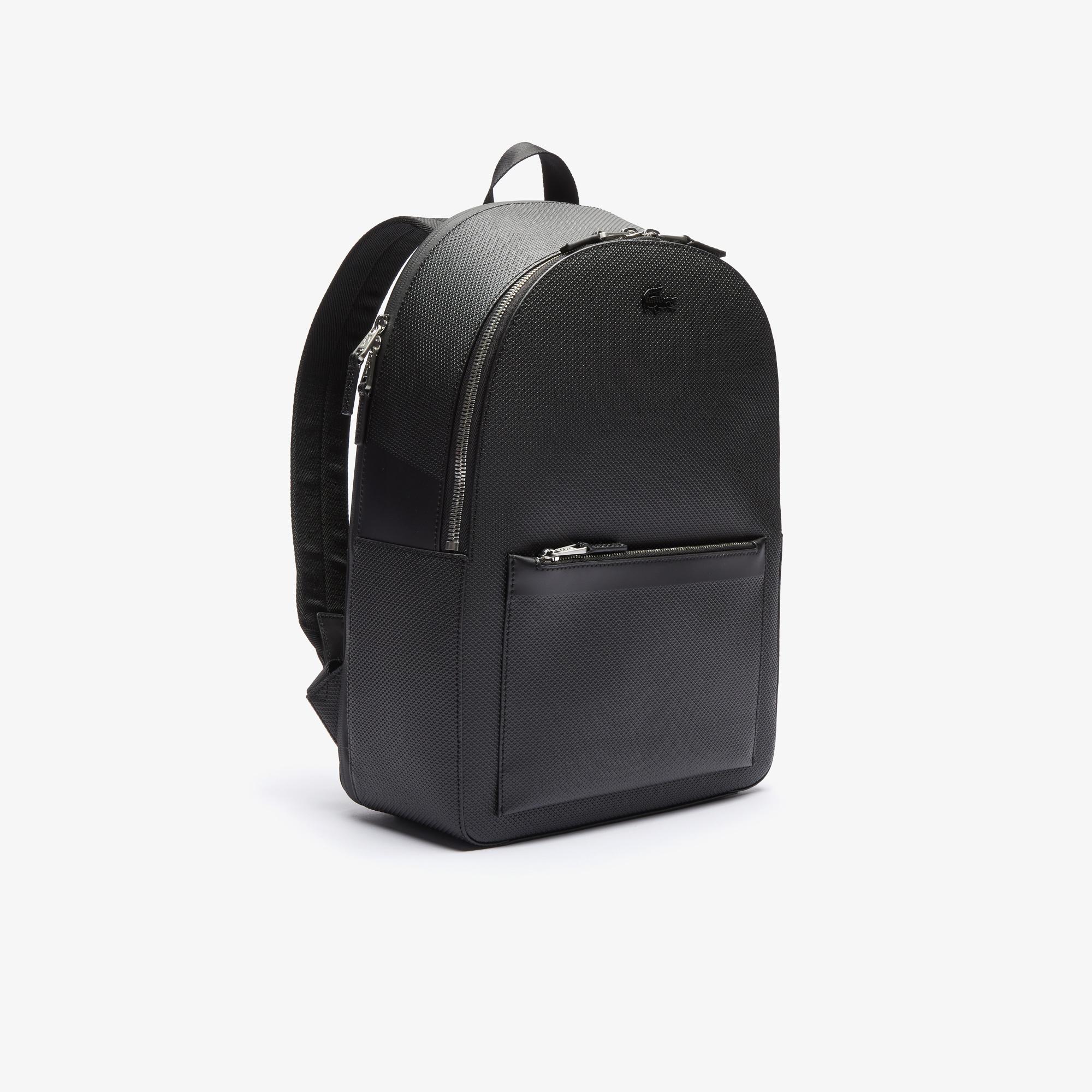 Lacoste Men's Chantaco Matte Stitched Leather Backpack