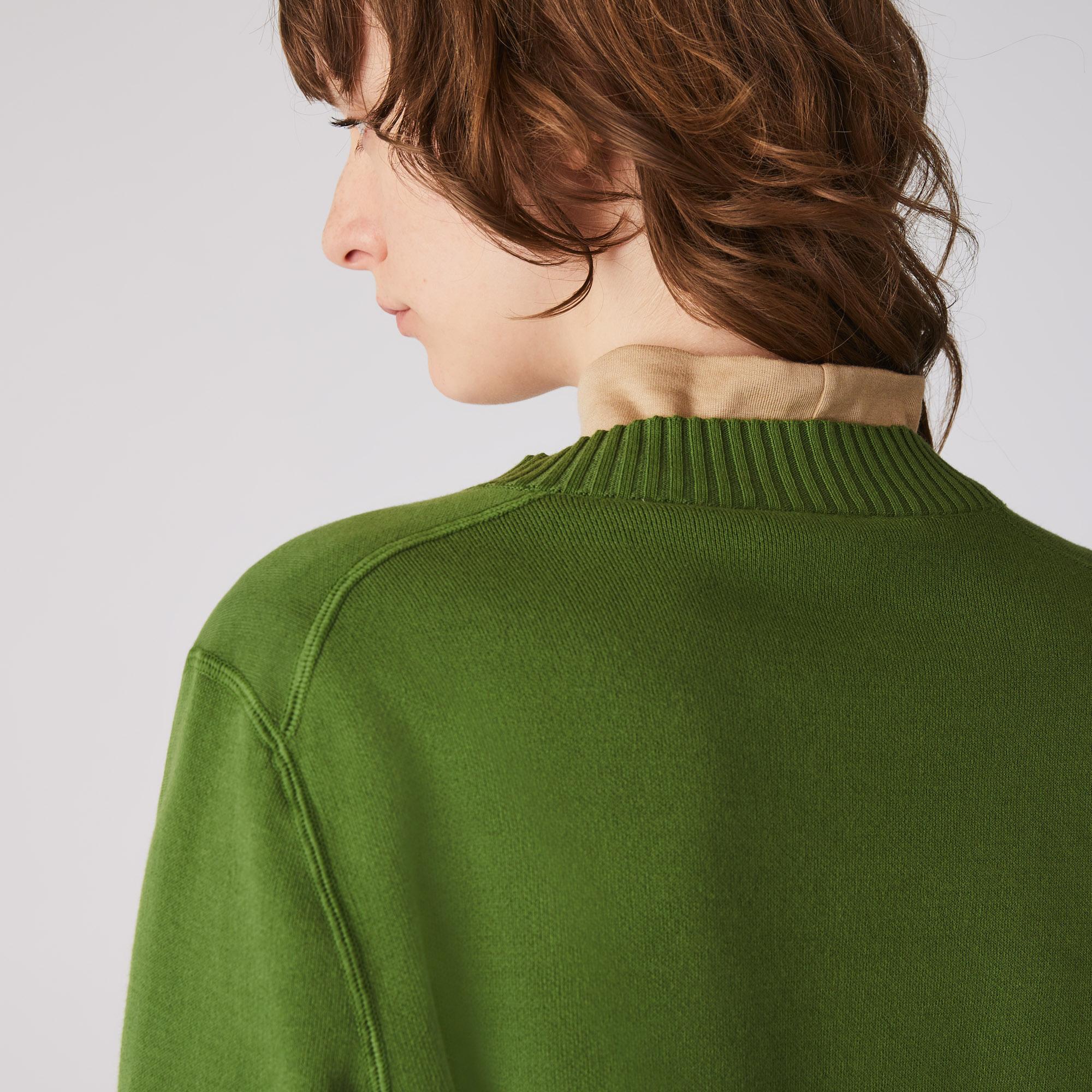Lacoste Women's V-neck Organic Cotton Sweater