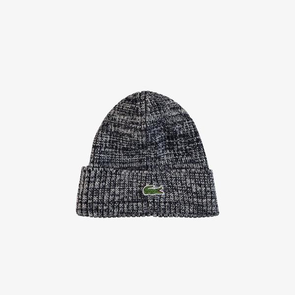 Lacoste Men's Ribbed Wool Beanie