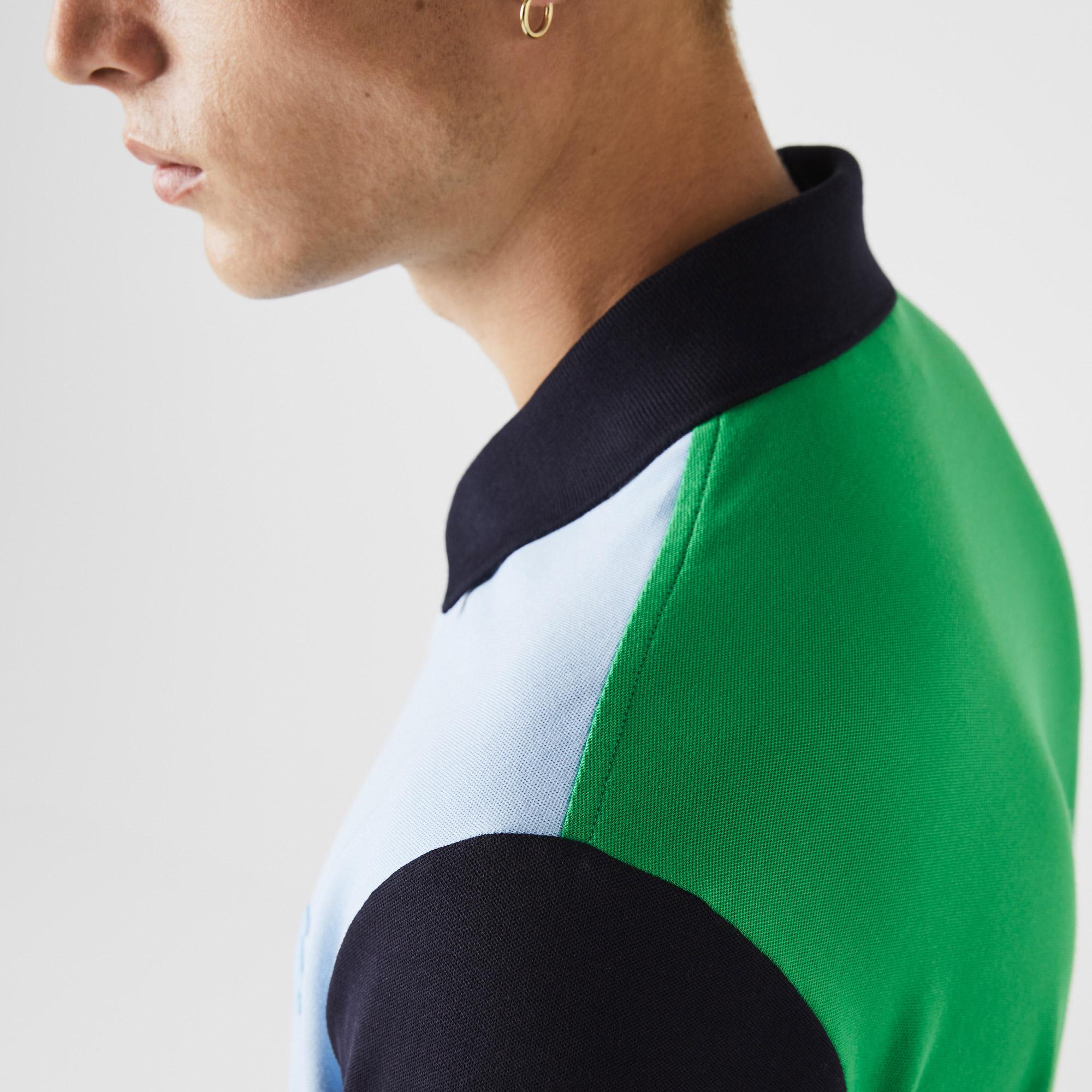 Lacoste Men's Regular Fit Light Breathable Colorblock Piqué Polo