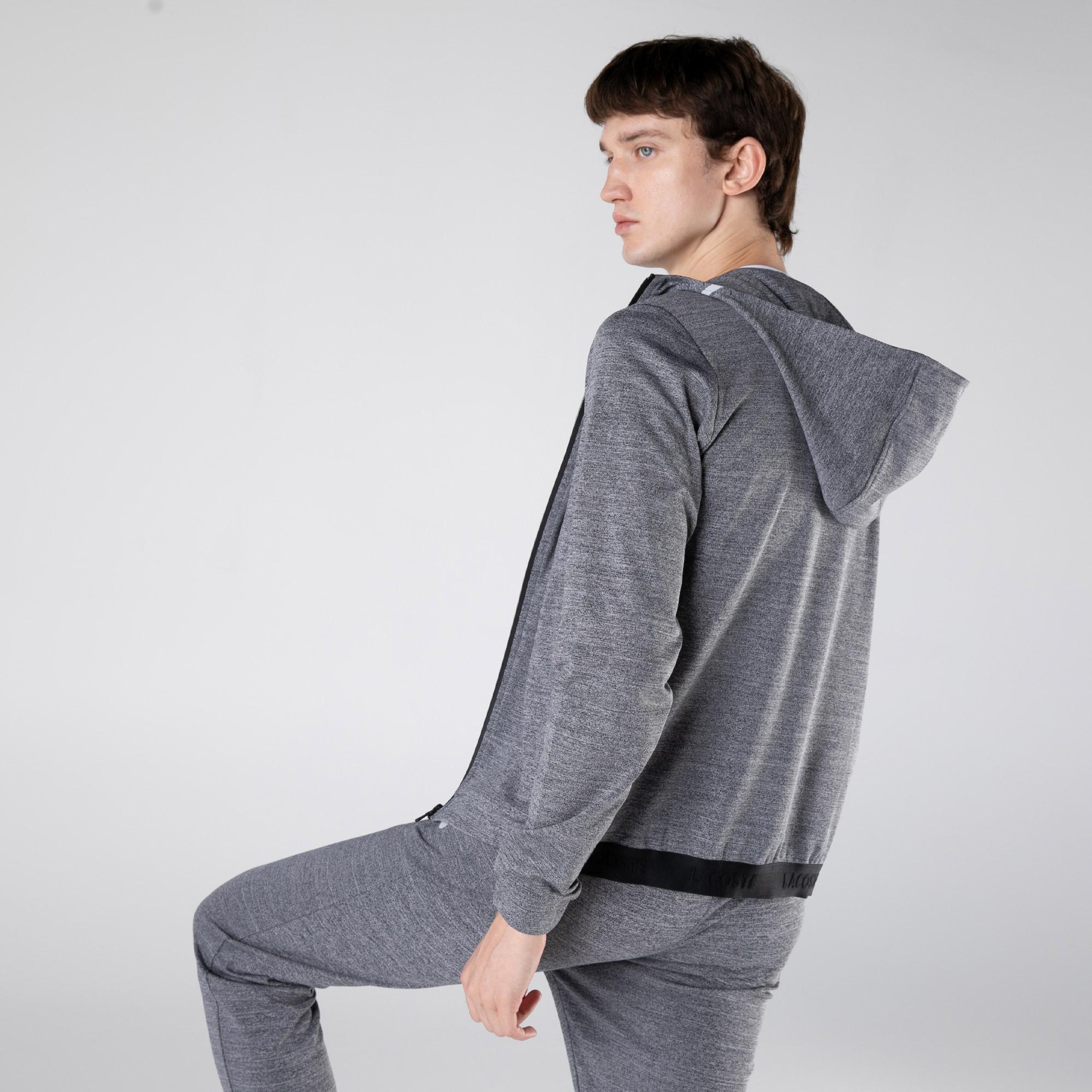 Lacoste SPORT Men's slim fit sweatshirt with a zipper