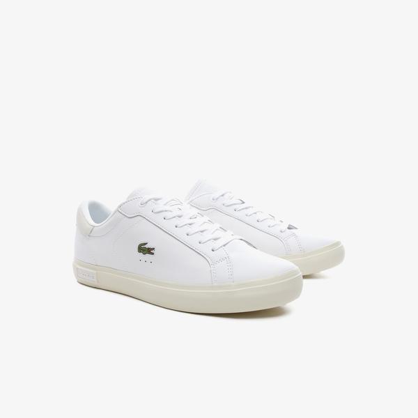 Lacoste Men's Powercourt Smooth Leather Trainers