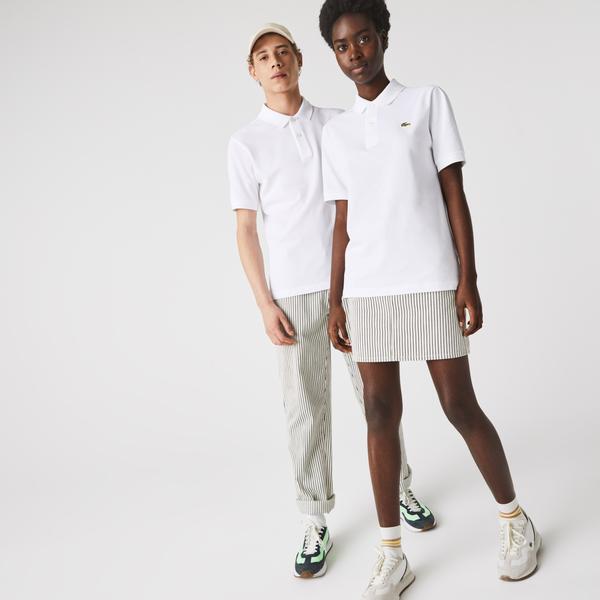 Lacoste L! VE polo shirt with unisex free-cut print