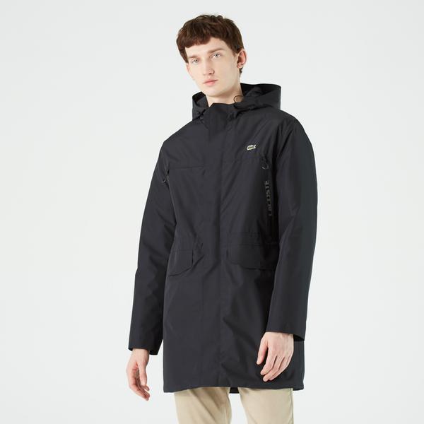Lacoste Men's SPORT Hooded Quilted Parka