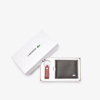 Lacoste Men's Fitzgerald Smooth Leather Wallet And Key Ring Gift BoxJ98
