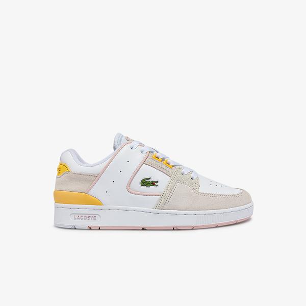 Lacoste Women's Court Cage Leather Trainers