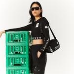 Lacoste Unisex  x Minecraft Nylon Print Shoulder Bag