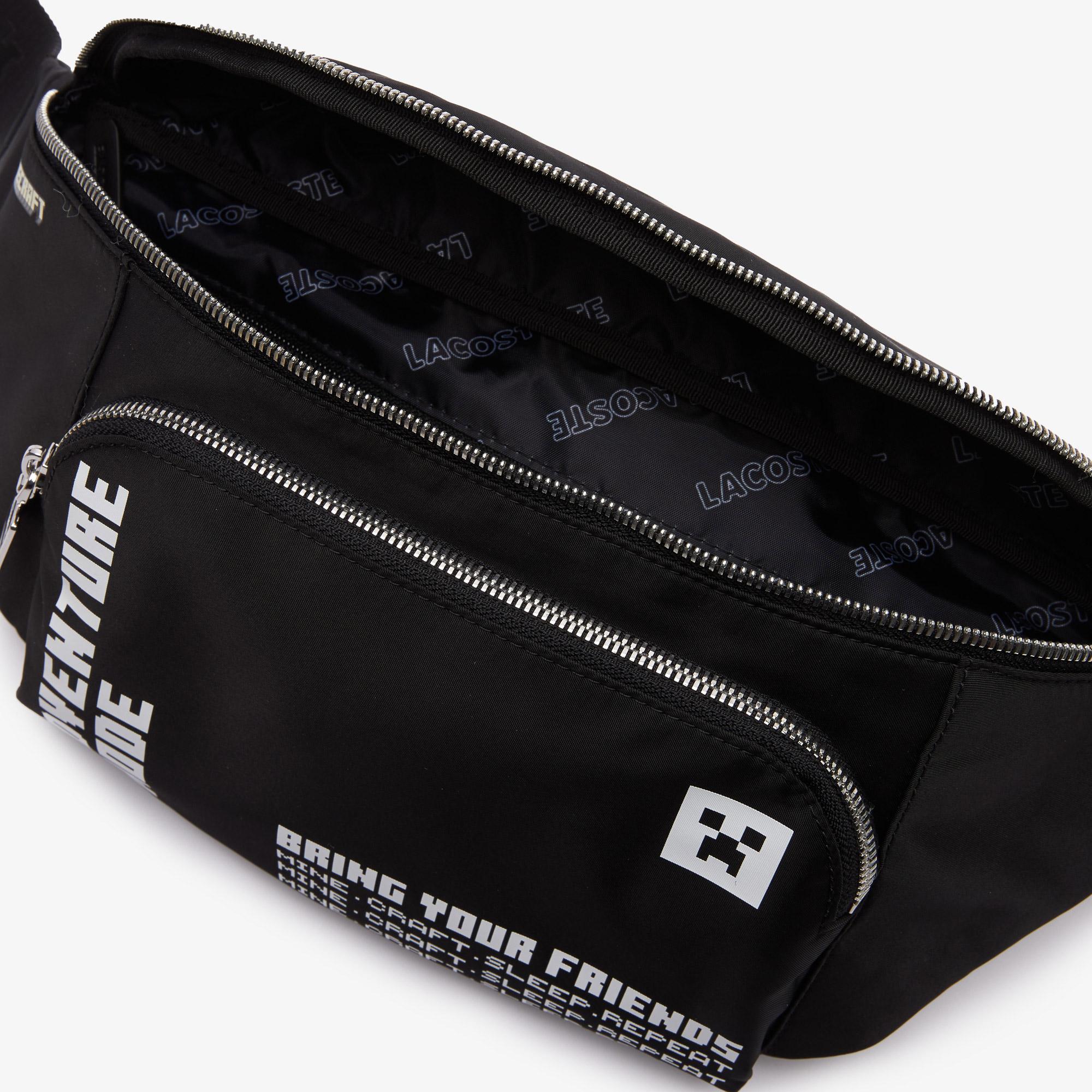 Lacoste Unisex  x Minecraft Zippered Lightweight Nylon Waist Bag