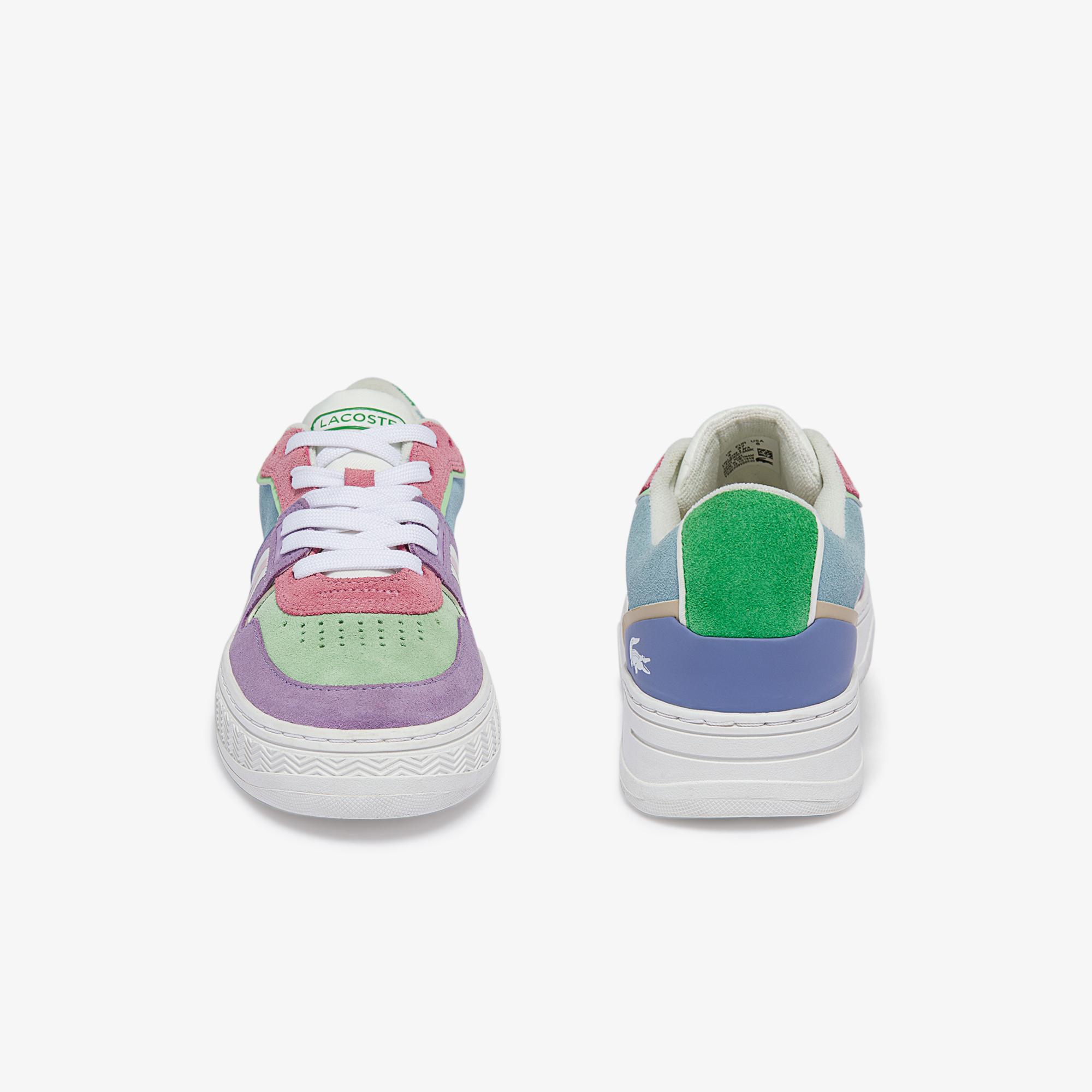 Lacoste Women's L001 Leather and Suede Colour-Block Trainers