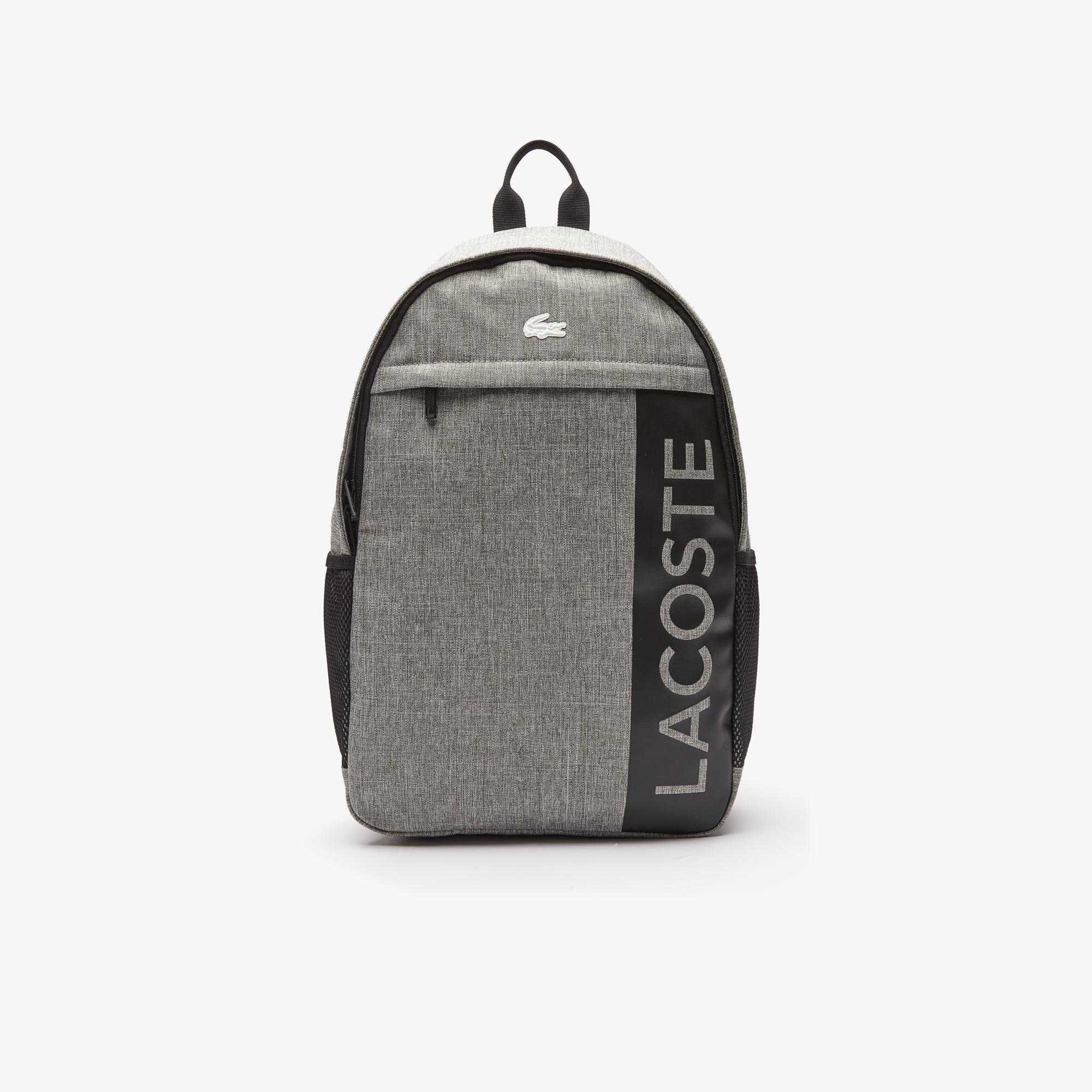 Lacoste Unisex Neocroc Branded Zip Canvas Backpack