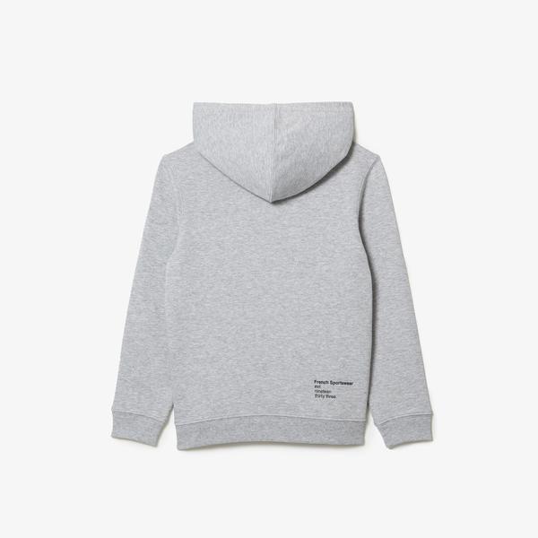 Lacoste Boy's Printed Hooded Sweatshirt