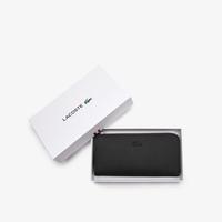 Lacoste Unisex  Eight Card Slot Zip Wallet000