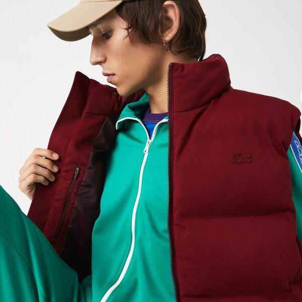 Lacoste Men's Fold Away Hood Short Vest Jacket