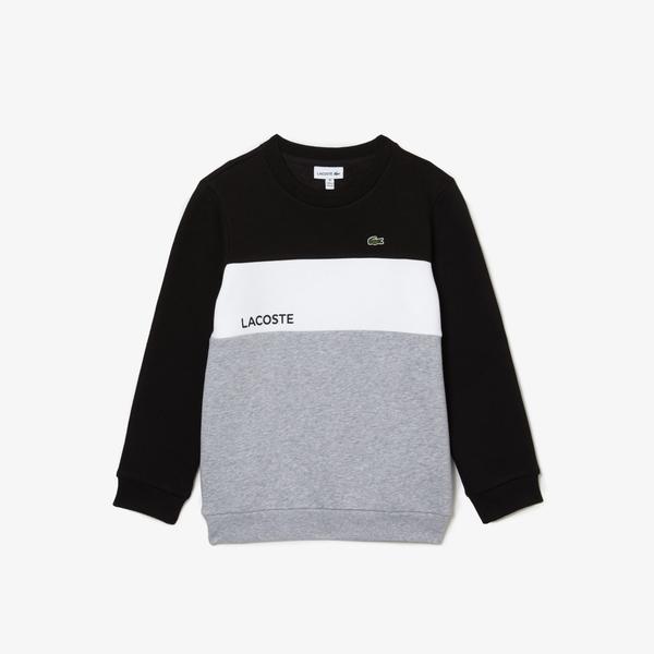 Lacoste Boy's  Branded Crew Neck Sweatshirt