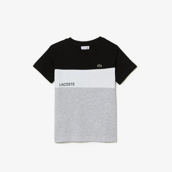 Lacoste Boy's  Colour-block Cotton Jersey T-shirt