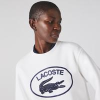 Lacoste Women's Loose Fit Organic Cotton Fleece Sweatshirt70V