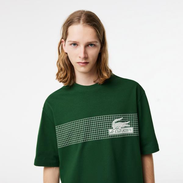 Lacoste Men’s  Loose Fit Tennis Print T-shirt